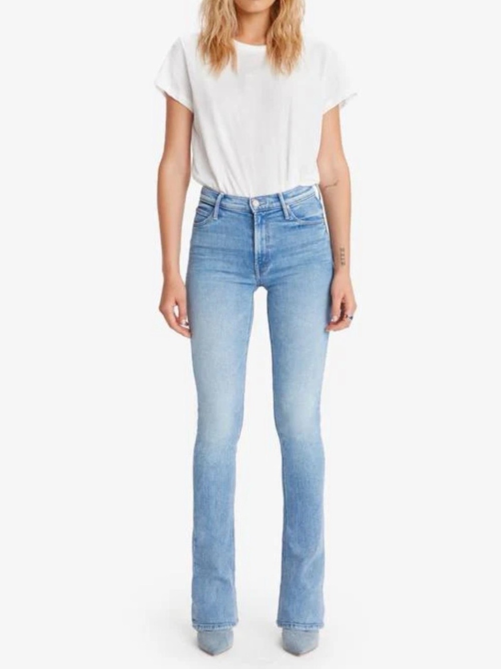 Mother High Waisted Runaway Blue Jeans Dropping In Size 26